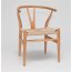 D2 Wicker Krzesło inspirowane Wishbone 54x42 cm, naturalne 5211 - zdjęcie 1