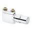 Danfoss VHX-DUO Zestaw do grzejników dekoracyjnych łazienkowych prosty, biały RAL9016 013G4376 - zdjęcie 3