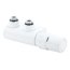 Danfoss VHX-DUO Zestaw kątowy do grzejników dekoracyjnych łazienkowych z połączeniem dolnym, biały RAL9016 013G4281 - zdjęcie 3