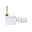 Danfoss VHX-MONO Zestaw do grzejników dekoracyjnych łazienkowych prosty z połączeniem dolnym, biały RAL9016 013G4284 - zdjęcie 1
