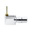 Danfoss VHX-MONO Zestaw do grzejników dekoracyjnych łazienkowych prosty z połączeniem dolnym, chrom 013G4282 - zdjęcie 1