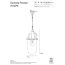 Davey Lighting Dockside Light Lampa wisząca 28x13 cm IP44 Standard E27 GLS szkło matowe, aluminiowa DP7674/PE/AN/FR - zdjęcie 2