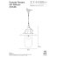 Davey Lighting Dockside Light Lampa wisząca 28x25 cm IP44 Standard E27 GLS szkło matowe czarna DP7675/PE/BL/FR - zdjęcie 2