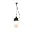 Davey Lighting Dockside Light Lampa wisząca 28x13 cm IP44 Standard E27 GLS szkło matowe, czarna DP7674/PE/BL/FR - zdjęcie 1