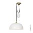 Davey Lighting Dome Rise & Fall Light Lampa wisząca 185x31 cm IP20 Standard E27 GLS, biała DP7300/WH - zdjęcie 1
