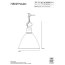 Davey Lighting Medium Lampa wisząca 57x44 cm IP20 Standard E27 GLS biała DP7380/M/WH - zdjęcie 2