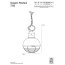 Davey Lighting Oceanic Lampa wisząca 48x31 cm IP20 Standard E27 GLS biała DP7243/WH - zdjęcie 2