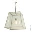 Davey Lighting Large Quad Light Lampa wisząca 43x45 cm IP20 Standard E27 GLS szkło przezroczyste, satynowy niklowa DP7636/L/NP/SA - zdjęcie 1
