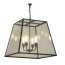 Davey Lighting Extra Large Quad Light Lampa wisząca 53x56 cm IP20 Standard E27 GLS szkło przezroczyste, satynowy niklowa DP7636/XL/NP/SA - zdjęcie 1