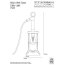 Davey Lighting Ship's Well Glass Lampa stołowa 37x15 cm IP20 Standard E27 GLS, mosiężna DP7523/BR/WE/FR - zdjęcie 2