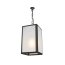 Davey Lighting Small Square Lampa wisząca 38x22 cm IP20 Standard E27 GLS szkło matowe, mosiężna DP7639/20/BR/WE/FR - zdjęcie 1