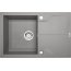 Deante Andante Flush Zlewozmywak granitowy 1-komorowy 78x49 cm z ociekaczem, szary metalik ZQNS11F - zdjęcie 1