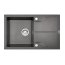 Deante Andante Flush Zlewozmywak granitowy jednokomorowy 78x49 cm antracyt ZQNT11F - zdjęcie 1