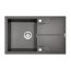Deante Andante Zlewozmywak granitowy jednokomorowy 78x49 cm antracyt ZQNT113 - zdjęcie 1