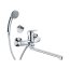 Deante Boro Bateria umywalkowo-wannowa natynkowa chrom BMO_057M - zdjęcie 1