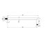 Deante Cascada Ramię prysznicowe ścienne 40 cm titanium NAC_D45K - zdjęcie 2
