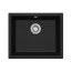 Deante Corda Flush Zlewozmywak granitowy jednokomorowy 55x46 cm czarny mat ZQAN10F - zdjęcie 1