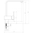 Deante Cubic Bateria kuchenna chrom BDD063M - zdjęcie 2
