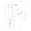 Deante Cubic Bateria nawannowa 1 otworowa chrom BDD016M - zdjęcie 2