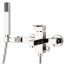 Deante Cubic Bateria wannowa z kompletem natryskowym chrom BDD011M - zdjęcie 1