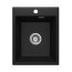 Deante Eridan Zlewozmywak granitowy jednokomorowy 50x40 cm czarny mat ZQEN104 - zdjęcie 1