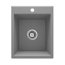 Deante Eridan Zlewozmywak granitowy jednokomorowy 50x40 cm szary metalik ZQES104 - zdjęcie 1