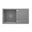 Deante Eridan Zlewozmywak granitowy jednokomorowy 86x50 cm szary metalik ZQES113 - zdjęcie 1