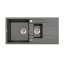 Deante Eridan Zlewozmywak granitowy półtorakomorowy 100x50 cm antracyt ZQET513 - zdjęcie 1