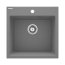 Deante Evora Zlewozmywak granitowy jednokomorowy 50x50 cm szary metalik ZQJS103 - zdjęcie 1