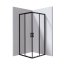 Deante Funkia Evo Kabina kwadratowa 80x80x195 cm drzwi przesuwne profile czarny mat/szkło transparentne KYC_N088P - zdjęcie 1