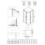 Deante Funkia Evo Kabina kwadratowa 80x80x195 cm drzwi przesuwne profile titanium/szkło transparentne KYC_D088P - zdjęcie 2