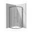 Deante Funkia Evo Kabina półokrągła 80x80x195 cm drzwi przesuwne profile titanium/szkło transparentne KYP_D088P - zdjęcie 1