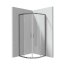 Deante Funkia Evo Kabina półokrągła 90x90x195 cm drzwi przesuwne profile titanium/szkło transparentne KYP_D099P - zdjęcie 1