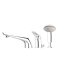 Deante Jaguar Line Bateria wannowa 3-otworowa chrom BDX013M - zdjęcie 1