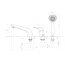 Deante Jaguar Line Bateria wannowa 3-otworowa chrom BDX013M - zdjęcie 2