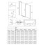 Deante Kerria Plus Kabina kwadratowa 80x80x200 cm drzwi uchylne profile czarny mat szkło przejrzyste KKNNU08S08 - zdjęcie 6