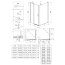 Deante Kerria Plus Kabina kwadratowa 80x80x200 cm drzwi uchylne profile czarny mat szkło przejrzyste KKNNU08S08 - zdjęcie 2
