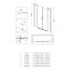 Deante Kerria Plus Kabina kwadratowa 80x80x200 cm drzwi uchylne profile czarny mat szkło przejrzyste KKNNU08U08 - zdjęcie 4