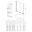 Deante Kerria Plus Kabina kwadratowa 80x80x200 cm drzwi wahadłowe profile czarny mat szkło przejrzyste KKNNW08S08 - zdjęcie 4