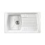 Deante Lusitano Zlewozmywak ceramiczny 1-komorowy 86x50 cm z ociekaczem biały ZCL_611N - zdjęcie 1
