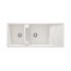 Deante Magnetic Zlewozmywak granitowy dwukomorowy 116x50 cm alabaster ZRM_A213 - zdjęcie 1