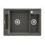 Deante Magnetic Zlewozmywak granitowy półtorakomorowy 69x50 cm antracyt ZRMT503 - zdjęcie 1