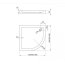 Deante Minimal Brodzik półokrągły 100x100 cm biały KTN051B - zdjęcie 3