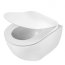 Deante Peonia Zero Zestaw Toaleta WC 51x36 cm bez kołnierza z deską wolnoopadającą Slim biały CDE6ZPW+CDE6SOZ - zdjęcie 6