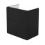 Deante Prizma Szafka umywalkowa 60x60x38,5 cm bez blatu czarny mat mat STU_NU61 - zdjęcie 1