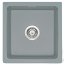 Deante Sabor Zlewozmywak ceramiczny jednokomorowy 47,8x45 cm szary mat ZCB3103 - zdjęcie 1