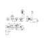 Deante Silia Bateria wannowa 4 otworowa podtynkowa titanium BQS_D18P - zdjęcie 2