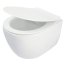 Deante Silia Toaleta WC podwieszana 51x36,3 cm bez kołnierza + deska wolnoopadająca biała CDLD6ZPW - zdjęcie 2