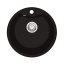 Deante Solis Zlewozmywak granitowy jednokomorowy 48 cm czarny mat ZRSN803 - zdjęcie 1