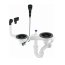 Deante Space-Saver Syfon do zlewozmywaka granitowego 1.5- i 2-komorowego czarny mat ZXY_N983 - zdjęcie 1